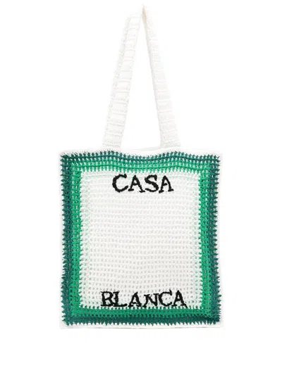 Casablanca Crochet Tennis Bag