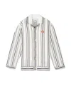 Casablanca Crochet Textured Cardigan In White