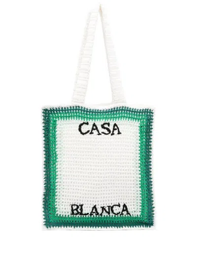 Casablanca Bags.. White In Green