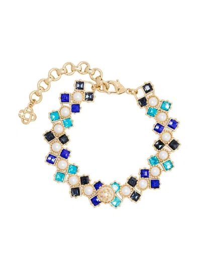 Casablanca Crystal-embellished Bracelet In Yellow
