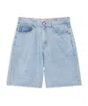 Casablanca Blue Crystal Embellished Denim Shorts In Blue