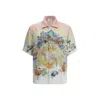 Casablanca Short Sleeve Shirt With Cuban Collar In Multi