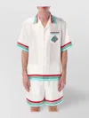 Casablanca Casa Way World Series Silk Shirt In White