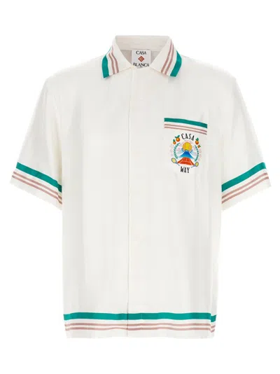 CASABLANCA 'CUBAN COLLAR' SHIRT