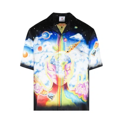 Pre-owned Casablanca Cuban Collar Short-sleeve Shirt 'the Essential Experience' | Multi-color | Men's Size L