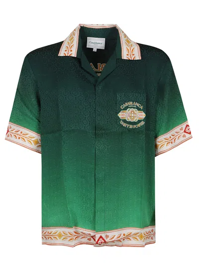 Casablanca Cuban Collar Short-sleeved Shirt In Unity Is Power