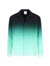 Casablanca Long Sleeve Gradient Shirt With Chest Pocket In Green