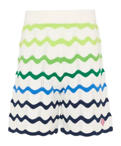 Casablanca Cutout Shorts In White