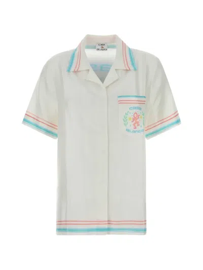 Casablanca Dance Joy Silk Shirt In Multi