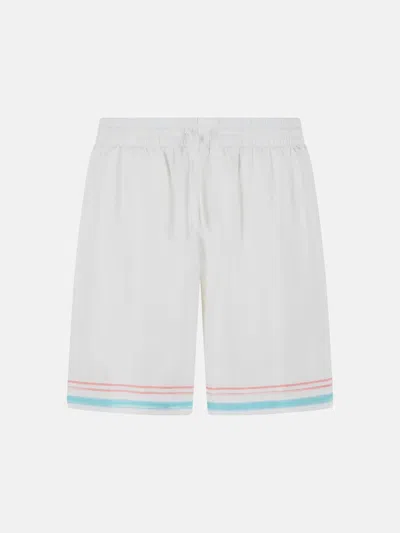 Casablanca Kids' 'dance Joy' White Silk Twill Shorts