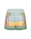 CASABLANCA DAY OF VICTORY SHORTS IN LINEN