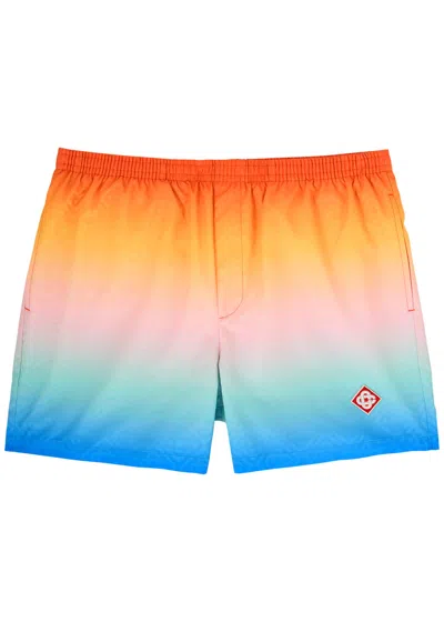 Casablanca Dégradé Logo Shell Swim Shorts In Multicoloured