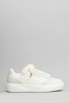 Casablanca Del Mer Sneakers In White Suede And Leather In White