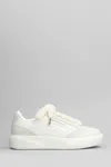 Casablanca Del Mer Sneakers In White Suede And Leather In White