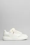 Casablanca Del Mer Sneakers In White Suede And Leather In White