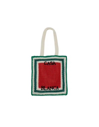 Casablanca Designer Handbags Crochet Bag In Multi-color