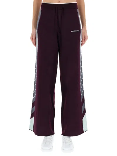 Casablanca Diagonal Tennis Pants In Purple