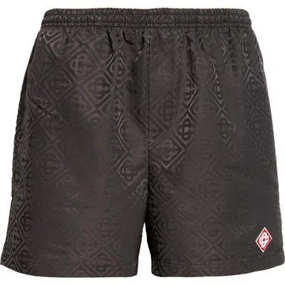 Casablanca Diamond Logo Jacquard Swim Trunks In Multi