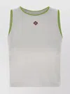 Casablanca White Pima Cotton Tank Top