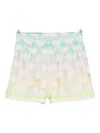 Casablanca Diamond-pattern Shorts In Multi