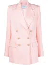 Casablanca Double-breasted Blazer In Pink