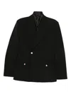 Casablanca Double-breasted Embellished Jacket In Black
