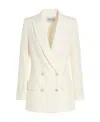 Casablanca White Double Breasted Blazer In White
