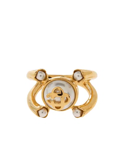 Casablanca Double Ring In Gold
