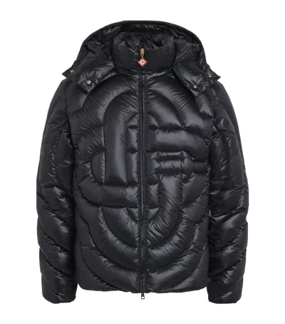 CASABLANCA DOWN MONOGRAM PUFFER JACKET