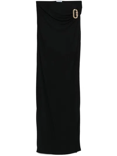 CASABLANCA DRAPED MAXI SKIRT