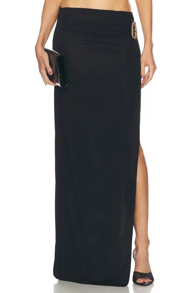 CASABLANCA DRAPED MAXI SKIRT