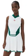 Casablanca Draped Tennis Dress In White