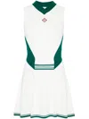 Casablanca Draped Tennis Dress In White