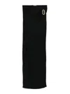 Casablanca Maxi Draped Skirt Black In Black