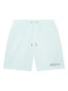 Casablanca Manga Tennis Ball Logo-print Cotton Shorts In Blue