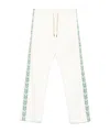 Casablanca Laurel Jacquard Tape Track Pants In White