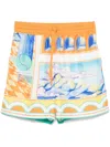 Casablanca Summer Mini Drawstring Shorts For Men