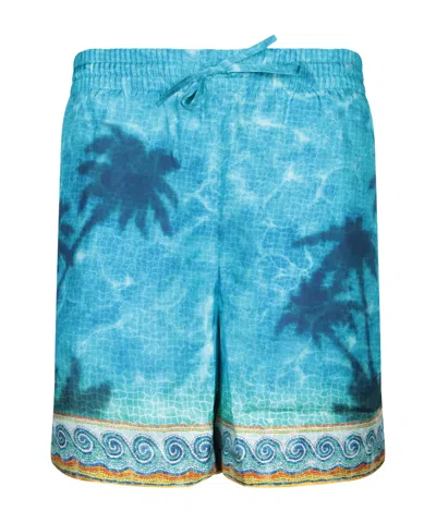 CASABLANCA CASABLANCA POOLSIDE EMBLEM SHORTS