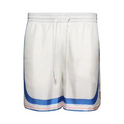 Pre-owned Casablanca Drawstring Shorts 'fuji Dream' | White | Men's Size S