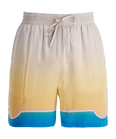 CASABLANCA L'ARC COLORÉ SILK SHORTS