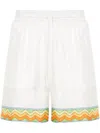 Casablanca Drawstring Silk Shorts
