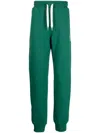 Casablanca Casa Sport Tapered Printed Organic Cotton-jersey Sweatpants In Green