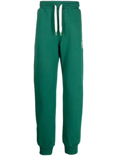 Casablanca Casa Sport Tapered Printed Organic Cotton-jersey Sweatpants In Casa Sport Logo