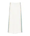 Casablanca Drawstring Waist Casual Pants In White