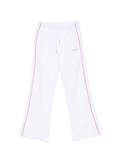Casablanca Drawstring-waistband Track Pants In White