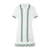 Casablanca Pointelle Tennis Mini Dress In White