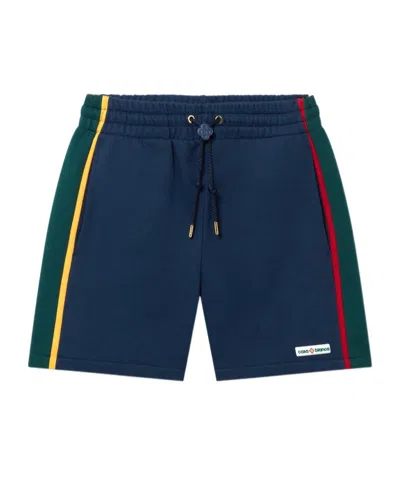 Casablanca Colour-block Shorts In Navy