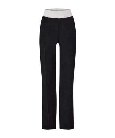 Casablanca Elastic Waist Casual Pants In Black