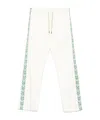 Casablanca Laurel Jacquard Tape Track Pants In White
