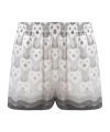 Casablanca Elastic Waist Shorts In White